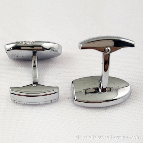 2016 fashion high quality metal diamond cufflink for mens shirts